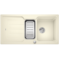 BLANCO CLASSIC NEO 6 S Silgranit PuraDur Jaśmin odwracalny, korek auto., InFino, deska tworzywo, odsączaraka stalowa