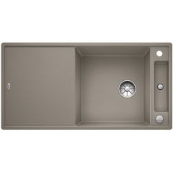 BLANCO AXIA III XL 6 S Silgranit tartufo odwracalny, korek auto., InFino, deska szkło białe