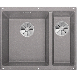 BLANCO SUBLINE 340/160-U Silgranit alumetalik lewa, InFino