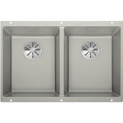 BLANCO SUBLINE 350/350-U Silgranit PuraDur Perłowoszary, InFino