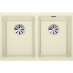 BLANCO SUBLINE 350/350-U Silgranit PuraDur Jaśmin, InFino