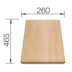 BLANCO Deska drewniana buk, 465x260, [FAVOS MINI]