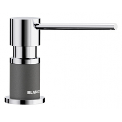 BLANCO LATO - dozownik Silgranit-Look szarość skały/chrom