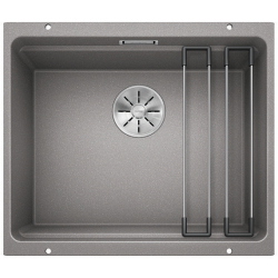 BLANCO ETAGON 500-U Silgranit alumetalik, InFino, szyny