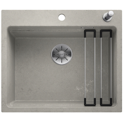 BLANCO ETAGON 6 Silgranit PuraDur Beton, korek auto., InFino, szyny