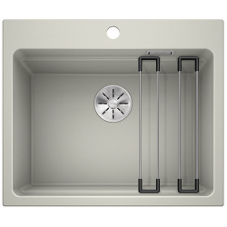 BLANCO ETAGON 6 Silgranit PuraDur Perłowoszary, InFino, szyny