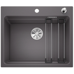 BLANCO ETAGON 6 Silgranit szarość skały, korek auto., InFino, szyny