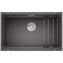 BLANCO ETAGON 700-U Silgranit szarość skały, InFino, szyny 525168