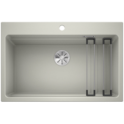 BLANCO ETAGON 8 Silgranit PuraDur Perłowoszary, InFino, szyny