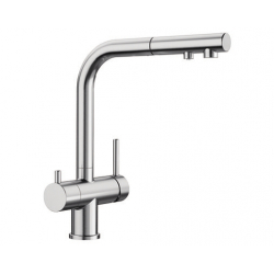 BLANCO FONTAS-S II powłoka PVD Steel z wyciąganą wylewką