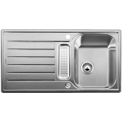 BLANCO LANTOS 5 S Stal dekor odwracalny, korek auto., odsączarka stalowa