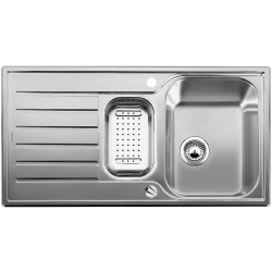 BLANCO LANTOS 6 S Stal dekor odwracalny, korek auto., odsączarka stalowa