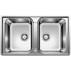 BLANCO LEMIS 8-IF Stal szczotkowana, odwracalny, korek auto.