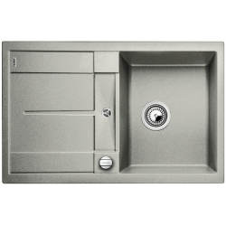 BLANCO METRA 45 S Silgranit PuraDur Perłowoszary odwracalny, korek auto.