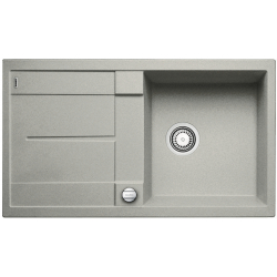 BLANCO METRA 5 S Silgranit PuraDur Perłowoszary odwracalny, korek auto.