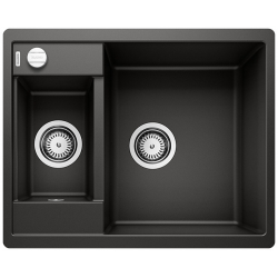 BLANCO METRA 6-F Silgranit PuraDur Czarny odwracalny, korek auto.