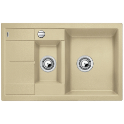 BLANCO METRA 6 S Compact Silgranit PuraDur Szampan odwracalny, korek auto.