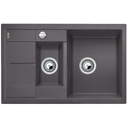 BLANCO METRA 6 S Compact Silgranit szarość skały odwracalny, korek auto.