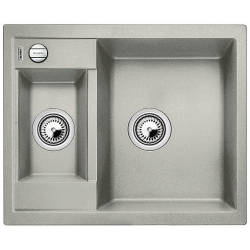 BLANCO METRA 6 Silgranit PuraDur Perłowoszary odwracalny, korek auto.