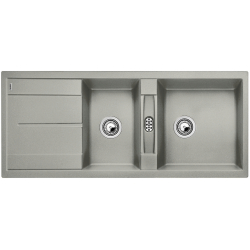 BLANCO METRA 8 S Silgranit PuraDur Perłowoszary odwracalny