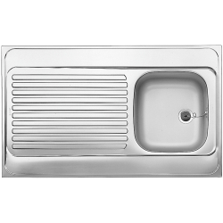 BLANCO R-ES 10x6 Stal matowa odwracalny, bez przelewu, nakładany (1 1/2)