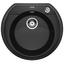 BLANCO RONDOVAL 45 Silgranit PuraDur Antracyt, korek auto.