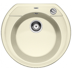 BLANCO RONDOVAL 45 Silgranit PuraDur Jaśmin, korek auto.