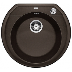 BLANCO RONDOVAL 45 Silgranit PuraDur Kawowy, korek auto.