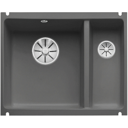 BLANCO SUBLINE 350/150-U Ceramika PuraPlus bazaltowy lewa, InFino