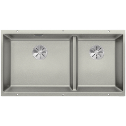 BLANCO SUBLINE 480/320-U Silgranit PuraDur Perłowoszary lewa, InFino