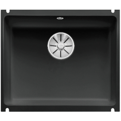 BLANCO SUBLINE 500-U Ceramika PuraPlus czarny, InFino