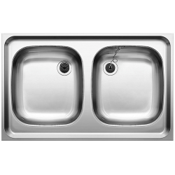 BLANCO Z 8x5 Stal matowa, bez przelewu, nakładany (1 1/2)