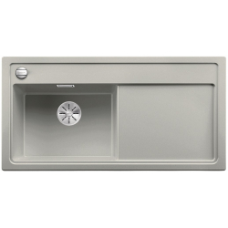 BLANCO ZENAR XL 6 S Silgranit PuraDur Perłowoszary lewa, korek auto., InFino, deska jesionowa