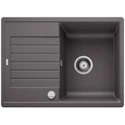 BLANCO ZIA 45 S Compact Silgranit PuraDur Szarość skały odwracalny, korek auto.