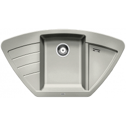 BLANCO ZIA 9 E Silgranit PuraDur Perłowoszary narożny