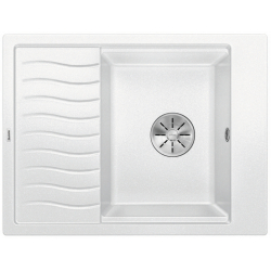 BLANCO ELON 45 S Silgranit biały odwracalny, InFino, kratka ociekowa