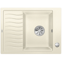 BLANCO ELON 45 S Silgranit PuraDur Jaśmin odwracalny, korek auto., InFino, kratka ociekowa