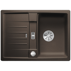 BLANCO LEXA 40 S Silgranit kawowy odwracalny, korek auto., InFino