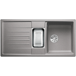 BLANCO LEXA 6 S Silgranit PuraDur Alumetalik odwracalny, InFino, odsączarka stalowa