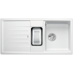 BLANCO LEXA 6 S Silgranit PuraDur Biały odwracalny, InFino, odsączarka stalowa