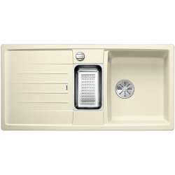 BLANCO LEXA 6 S Silgranit PuraDur Jaśmin odwracalny, korek auto., InFino, odsączarka stalowa