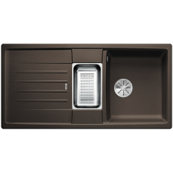 BLANCO LEXA 6 S Silgranit PuraDur Kawowy odwracalny, InFino, odsączarka stalowa