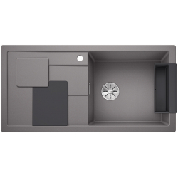 BLANCO SITY XL 6 S Silgranit PuraDur Alumetalik prawa, InFino, z akcesoriami lava grey