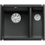BLANCO SUBLINE 350/150-U Ceramika PuraPlus czarny lewa, InFino