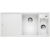 BLANCO AXIA III 6 S Silgranit biały prawa, korek auto., InFino, deska jesionowa, odsączarka stalowa