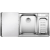 BLANCO AXIS III 6 S-IF stal polerowana prawa, korek auto., InFino, deska szkło białe, odsączarka stalowa