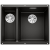 BLANCO SUBLINE 340/160-U Silgranit czarny, prawa, InFino