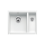 BLANCO SUBLINE 350/150-U Ceramika biały połysk lewa