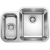 BLANCO SUPRA 340/180-U Stal szczotkowana, prawa, korek auto.