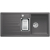 BLANCO LEXA 6 S Silgranit szarość skały odwracalny, korek auto., InFino, odsączarka stalowa